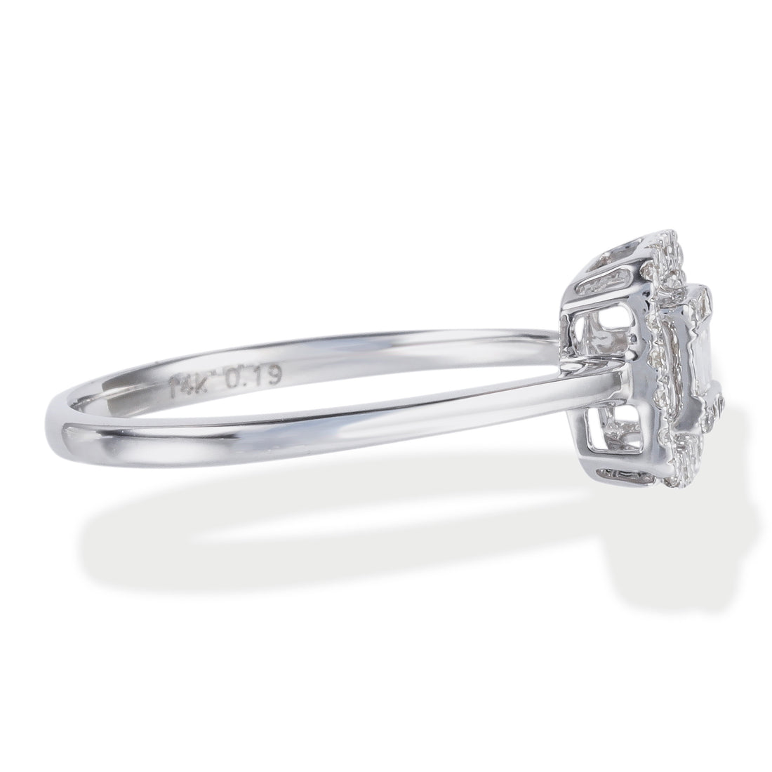 Diamond Round Cushion Ring 0.32 TCW